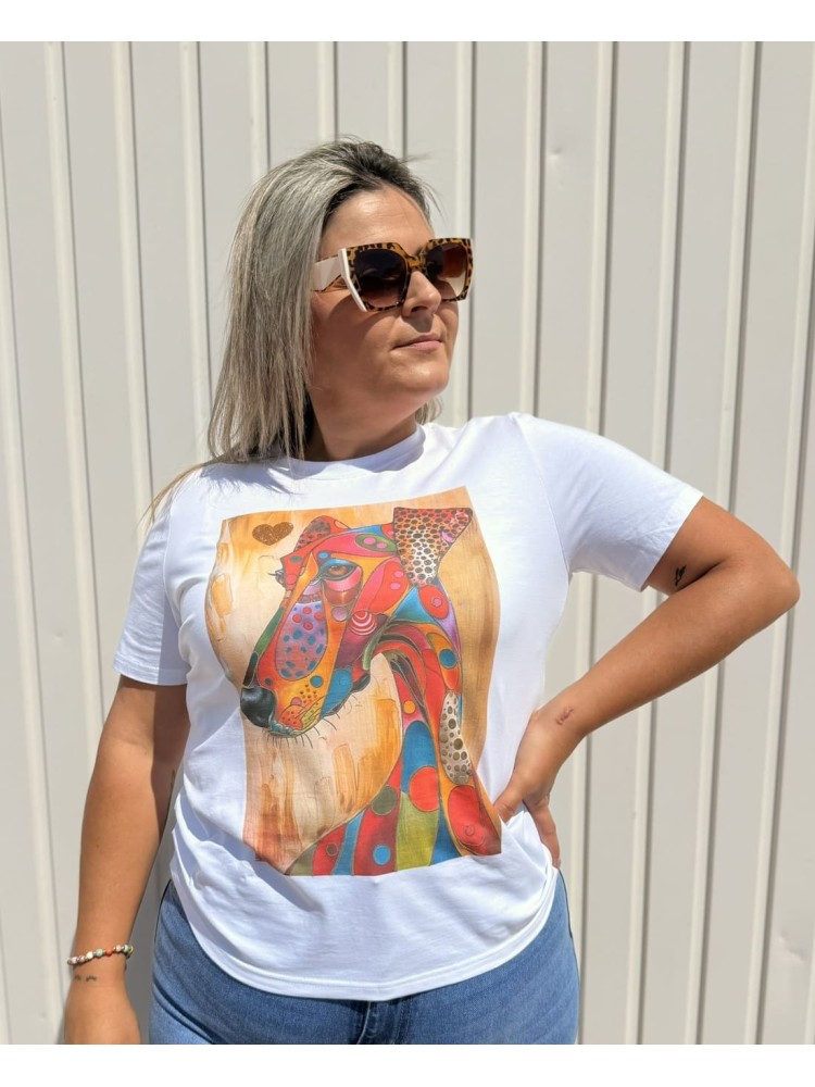 Camiseta Perro Colores