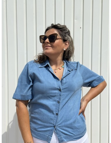 Camisa Vaquera Corta