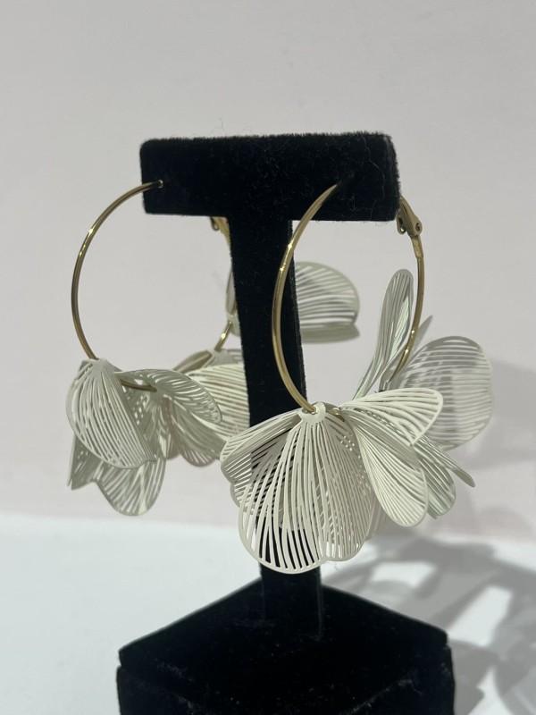 Pendiente Aro Pétalos 2