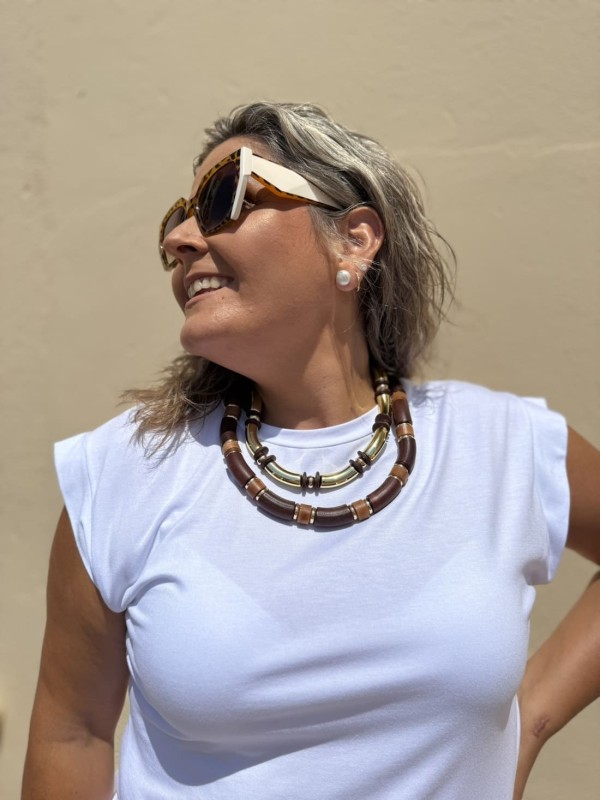 Colgante Madera Dorado 2