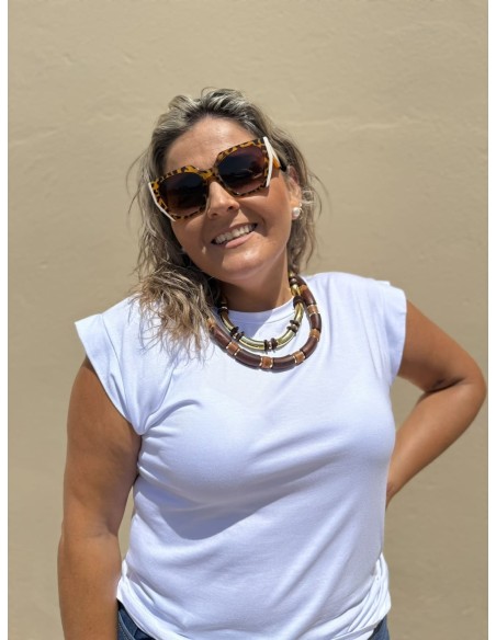 Colgante Madera Dorado