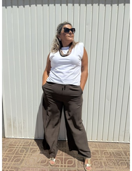 Pantalón Palazzo Taky Chocolate