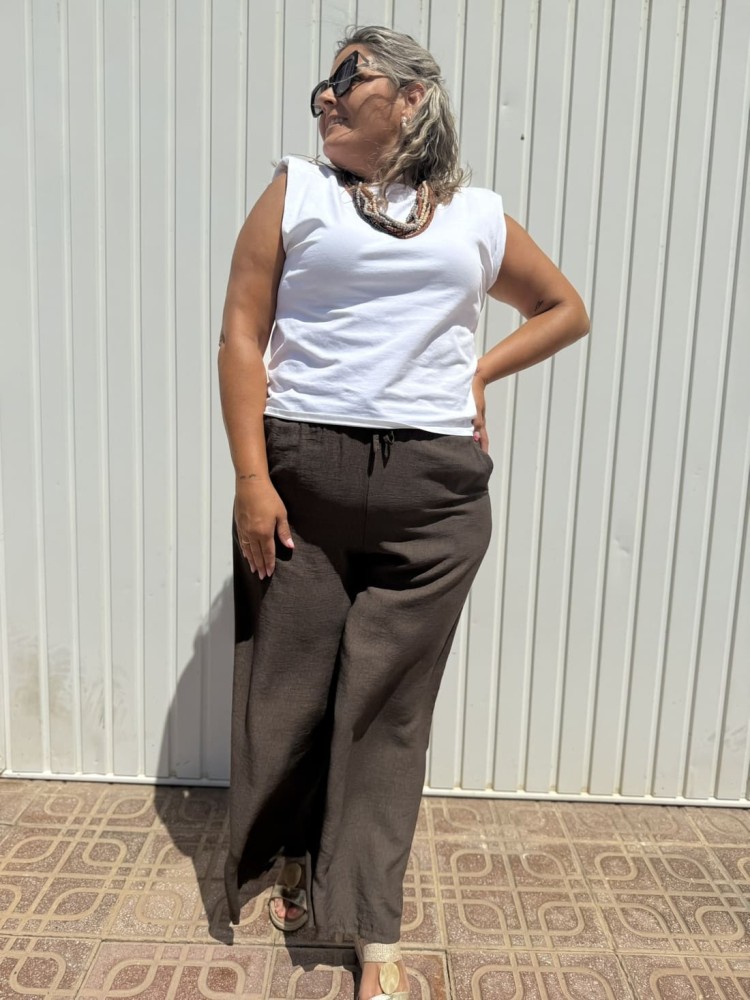 Pantalón Palazzo Taky Chocolate