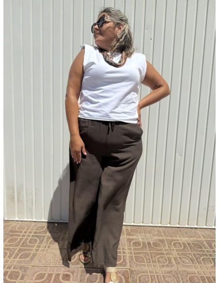 Pantalón Palazzo Taky Chocolate