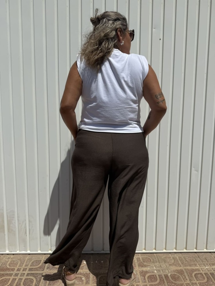 Pantalón Palazzo Taky Chocolate