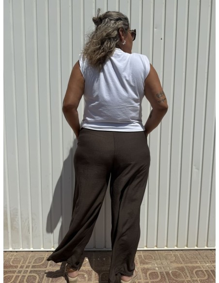 Pantalón Palazzo Taky Chocolate