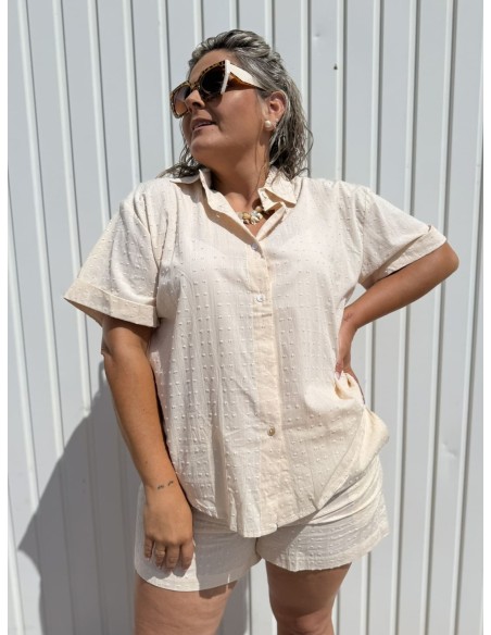 Conjunto Plumeti Beige