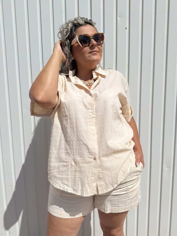 Conjunto Plumeti Beige