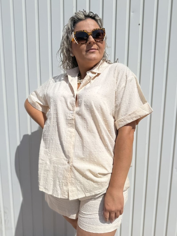 Conjunto Plumeti Beige