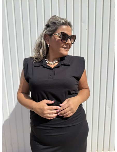 Vestido Hombrera Polo
