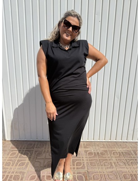 Vestido Hombrera Polo