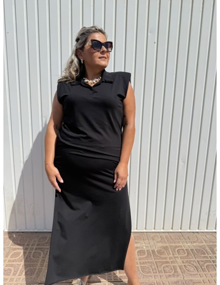 Vestido Hombrera Polo