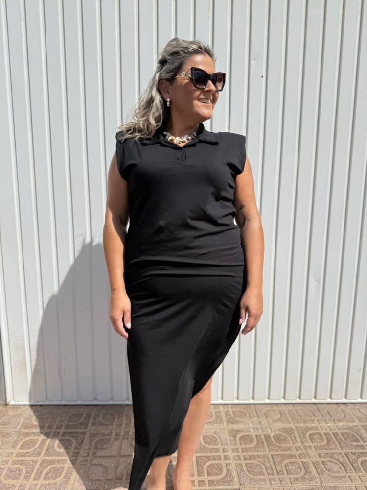 Vestido Hombrera Polo