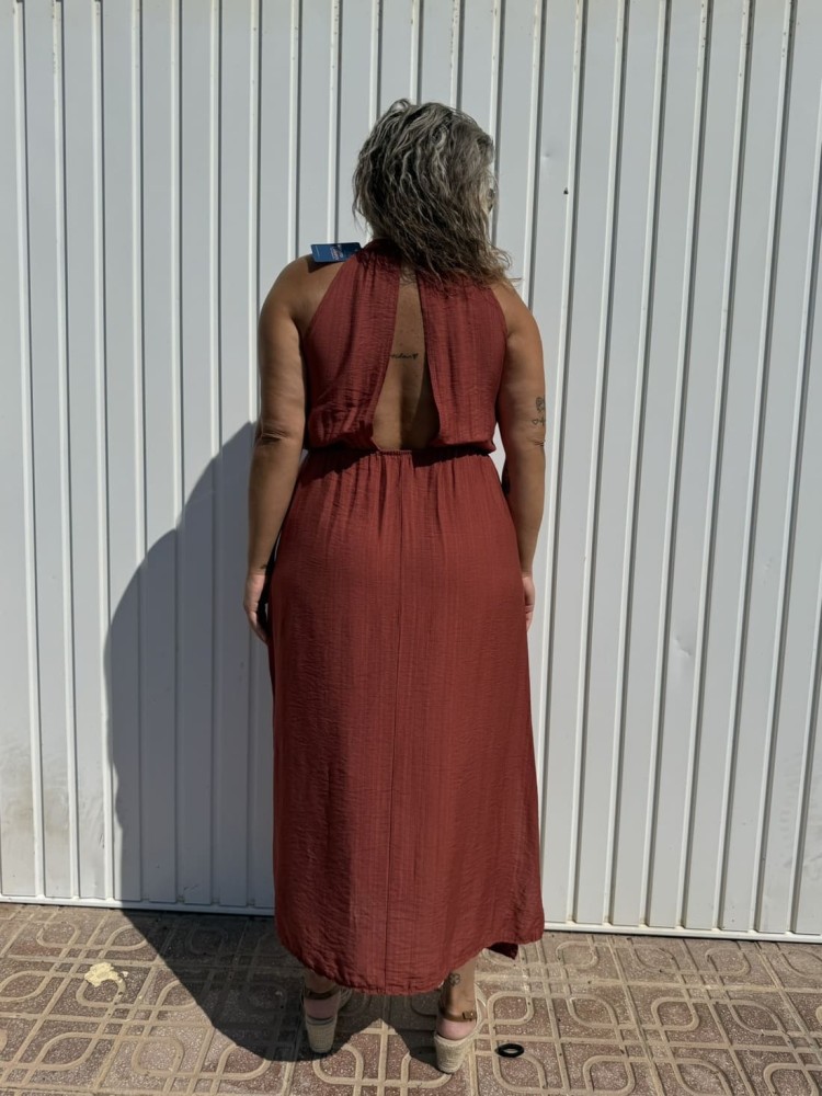 Vestido Cruzado Teja