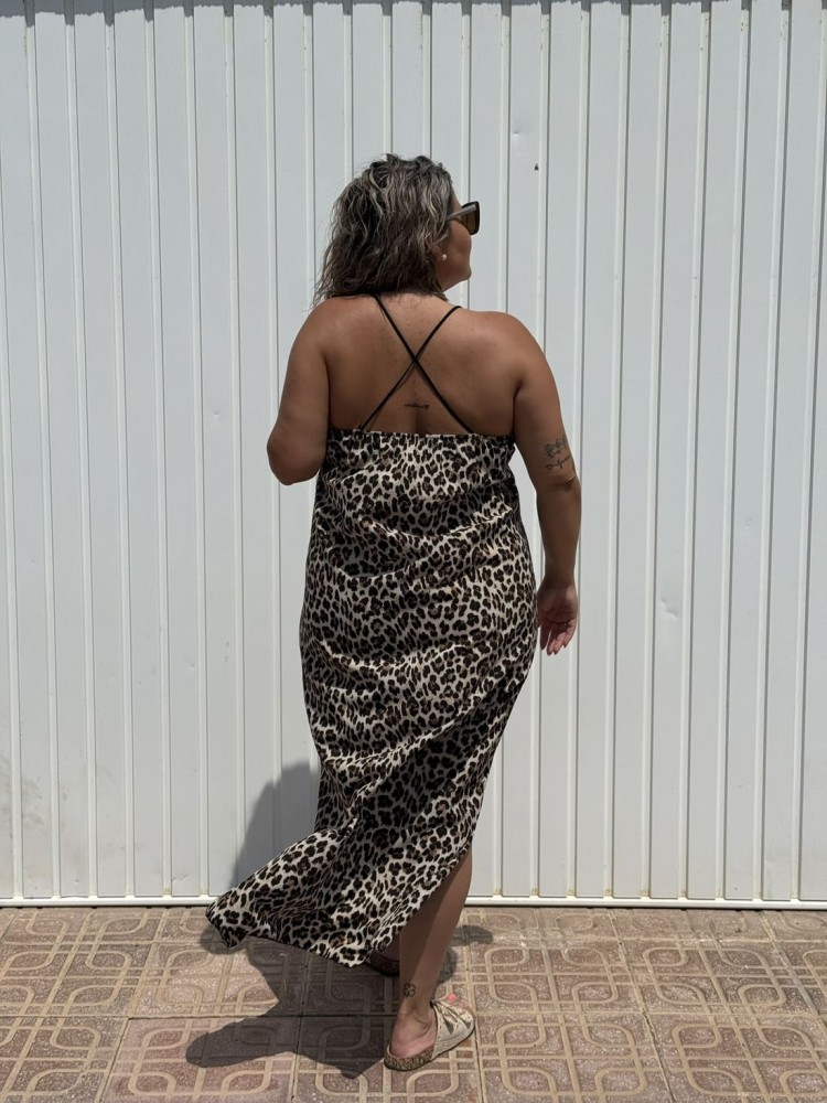 Vestido Estampado Leopardo