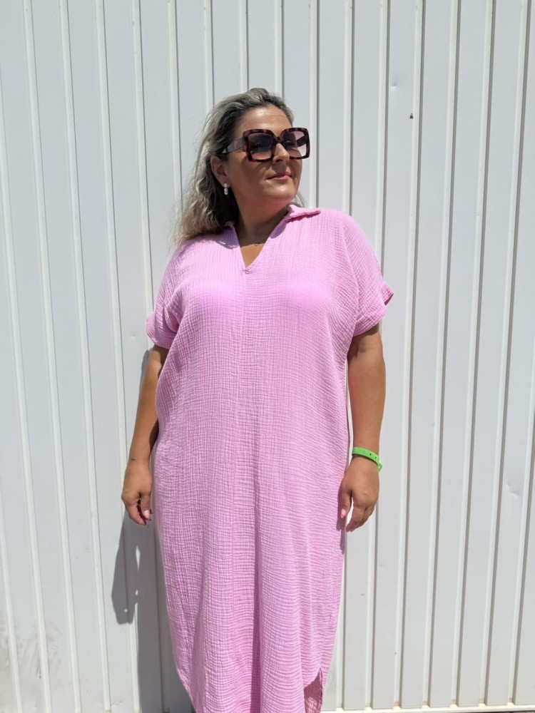 Vestido Bambula Rosa