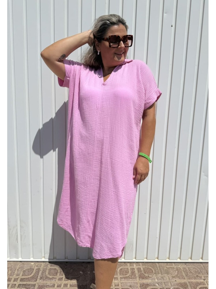 Vestido Bambula Rosa