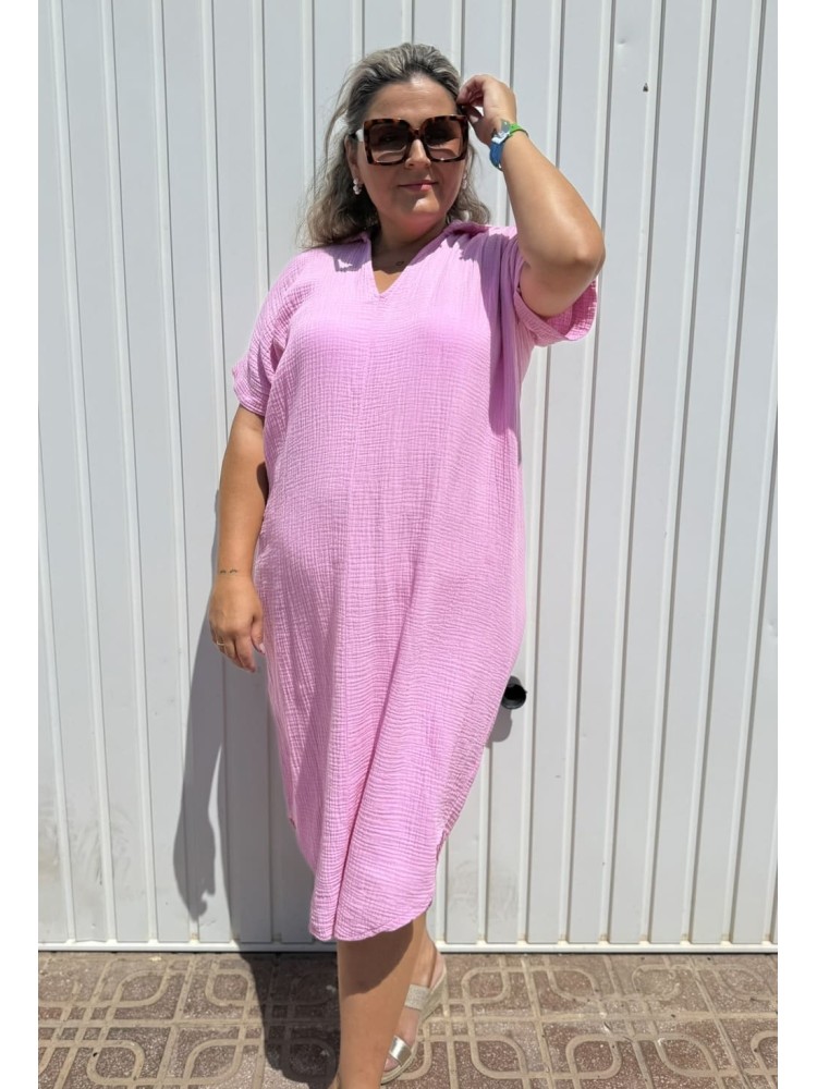 Vestido Bambula Rosa