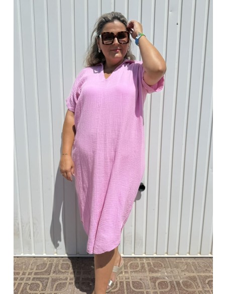 Vestido Bambula Rosa