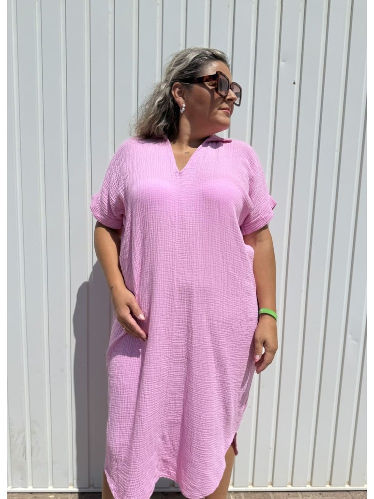 Vestido Bambula Rosa