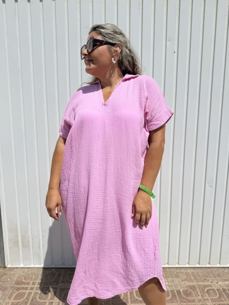 Vestido Bambula Rosa