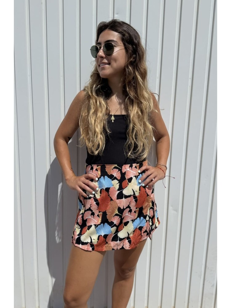 Falda Pantalón Hojas