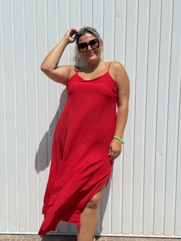 Vestido Neco Lazada Rojo 2