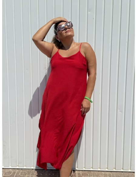 Vestido Neco Lazada Rojo