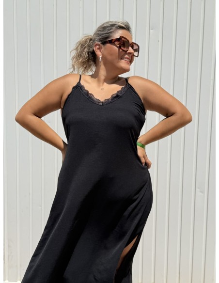 Vestido Lencero Negro