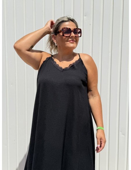 Vestido Lencero Negro