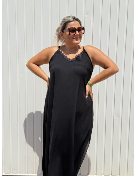 Vestido Lencero Negro