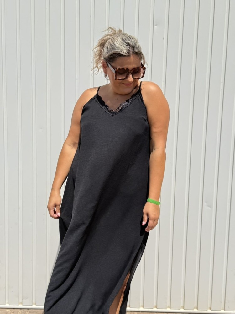Vestido Lencero Negro