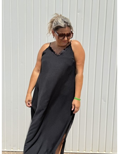 Vestido Lencero Negro