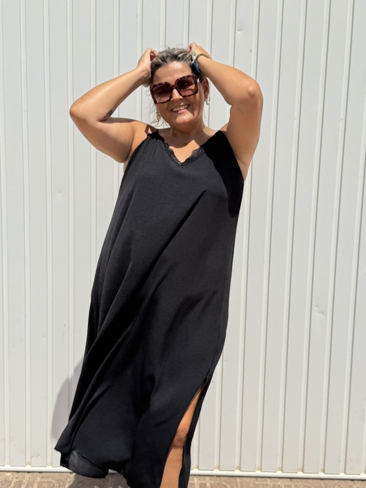 Vestido Lencero Negro