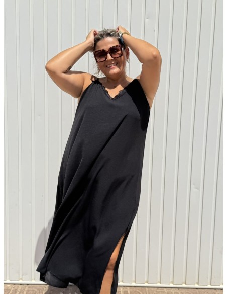 Vestido Lencero Negro