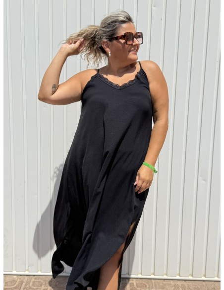 Vestido Lencero Negro