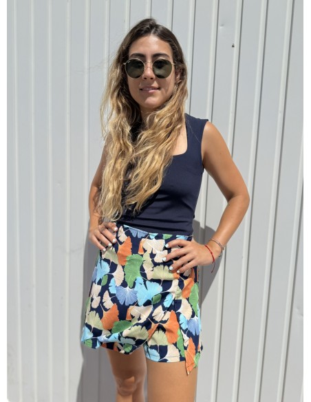 Falda Pantalón Hojas