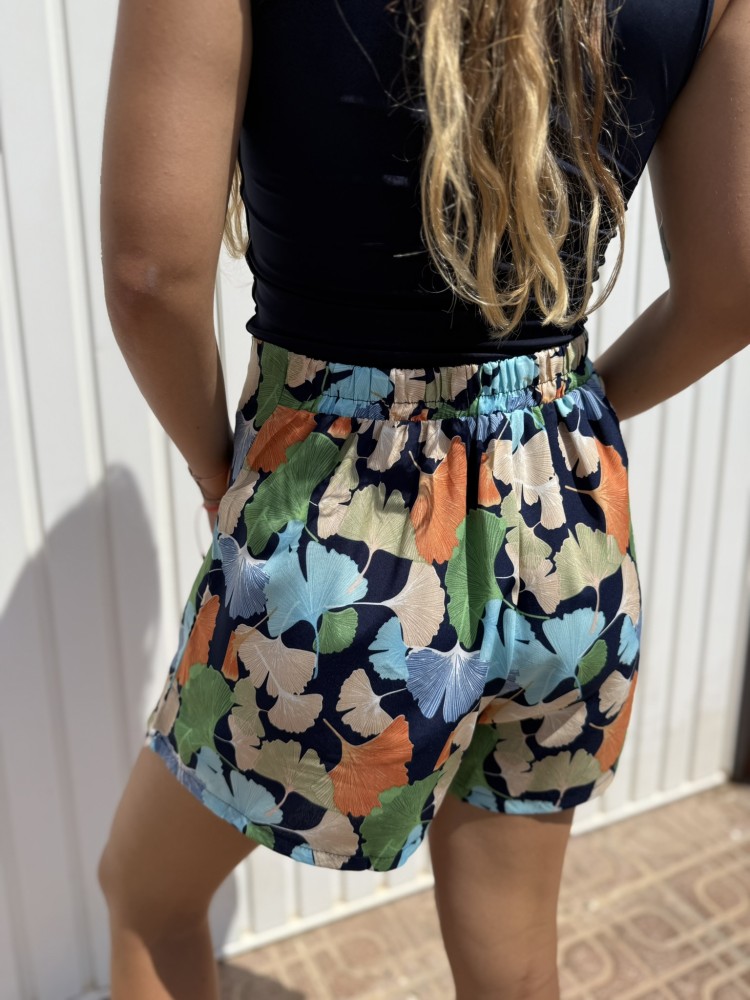 Falda Pantalón Hojas