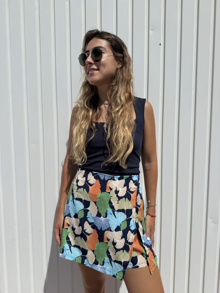 Falda Pantalón Hojas