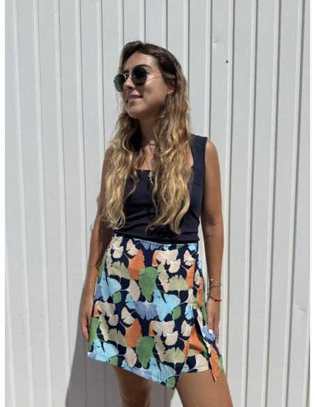 Falda Pantalón Hojas
