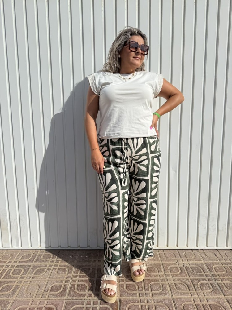 Pantalón Palazzo Estampado