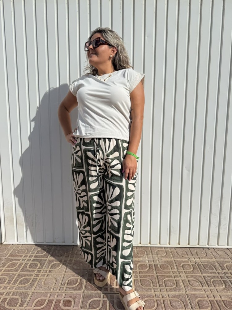 Pantalón Palazzo Estampado