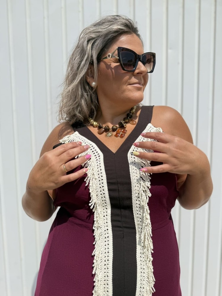 Vestido Melisa Granate