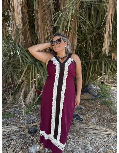 Vestido Melisa Granate