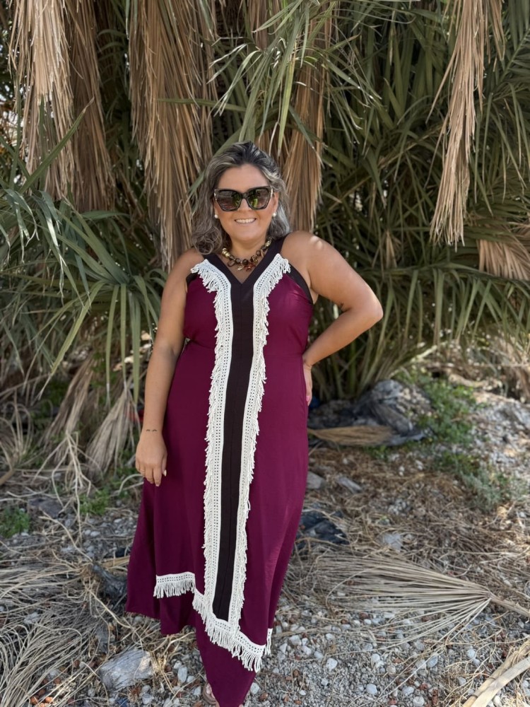 Vestido Melisa Granate