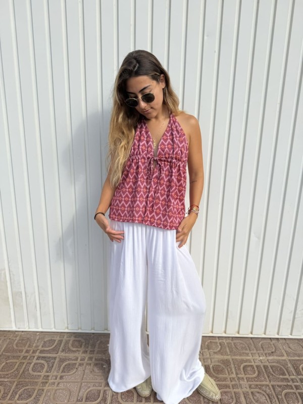 Pantalón Palazzo Nuevo Blanco 2