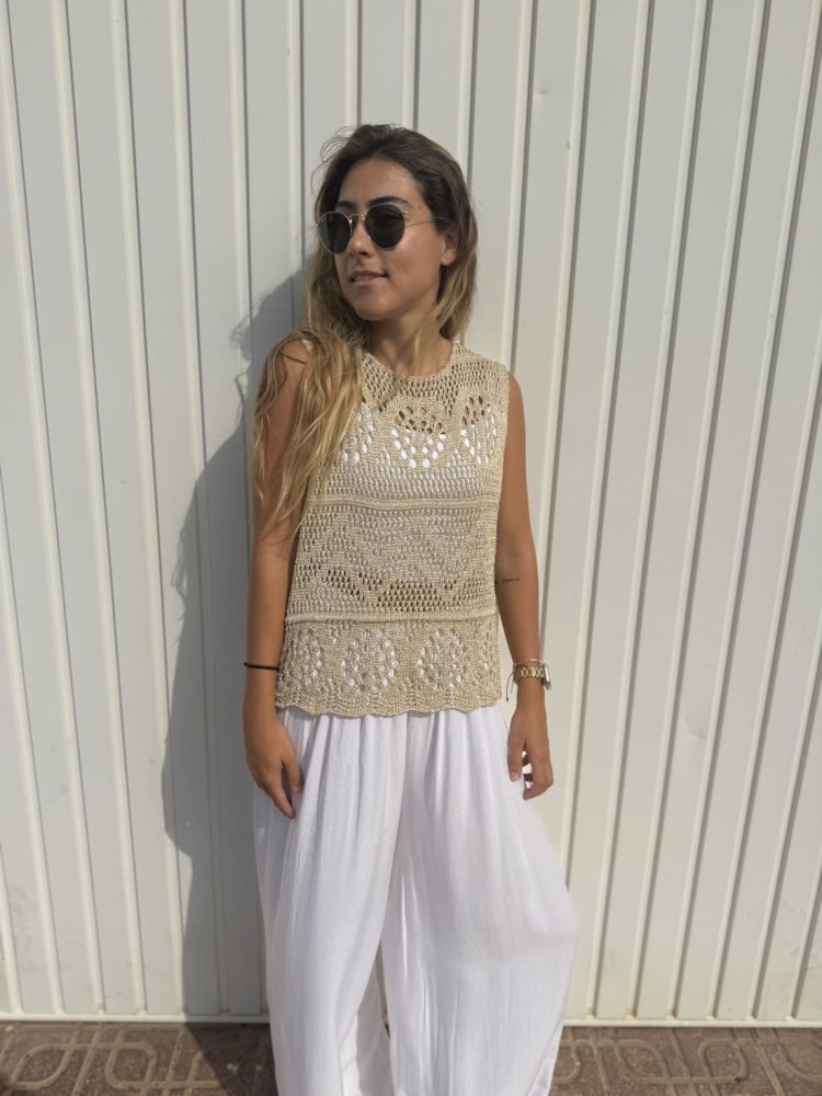 Pantalón Palazzo Nuevo Blanco