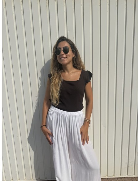 Pantalón Palazzo Nuevo Blanco