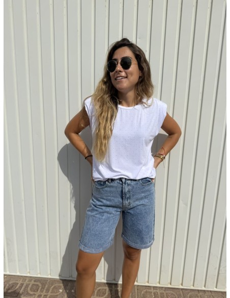 Camiseta Hombreras Tachas