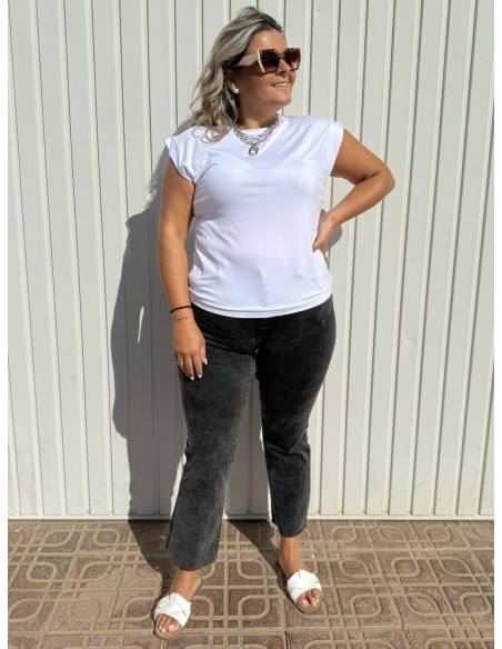 Pantalón Flared Desgastado